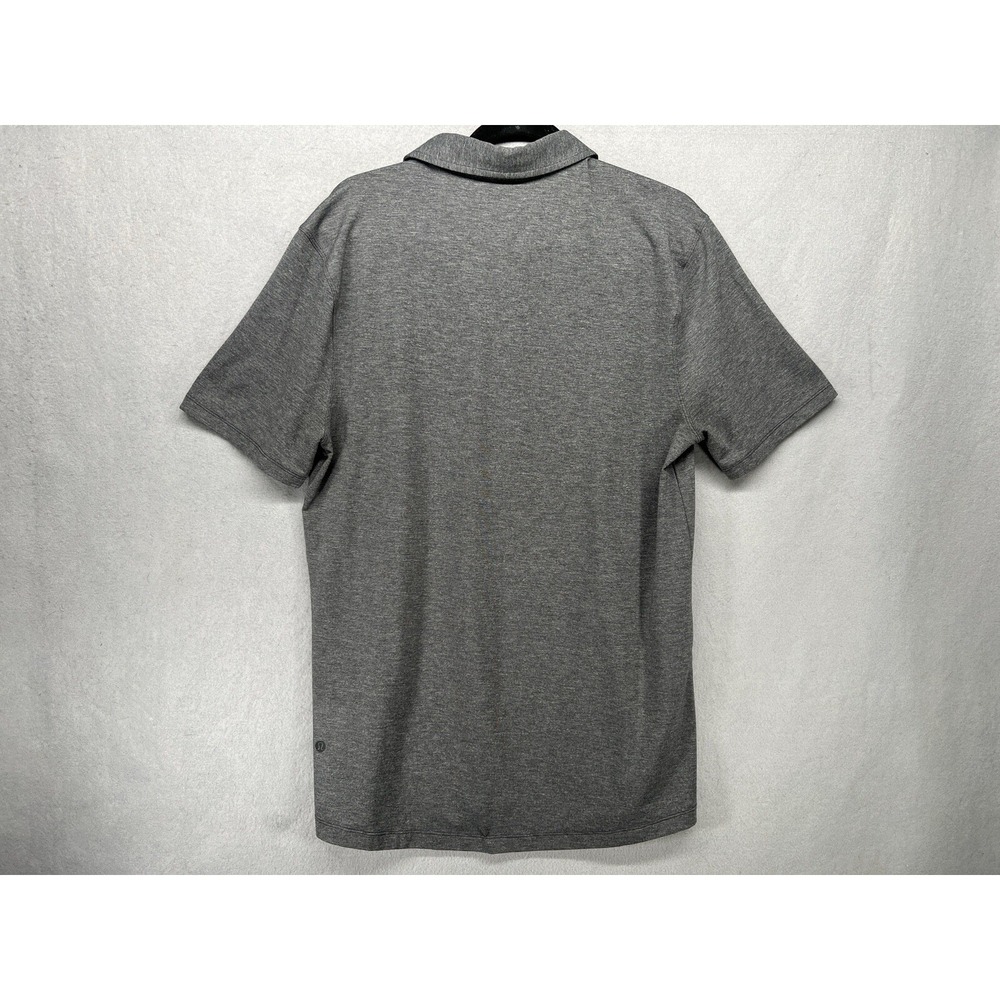 Lululemon Evolution Polo Shirt Mens Size XL Gray Performance Golf Short Sleeve - Picture 6 of 7